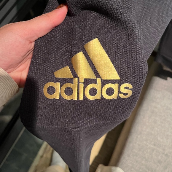 Black and gold adidas sweatsuit. Size L - Picture 3 of 5